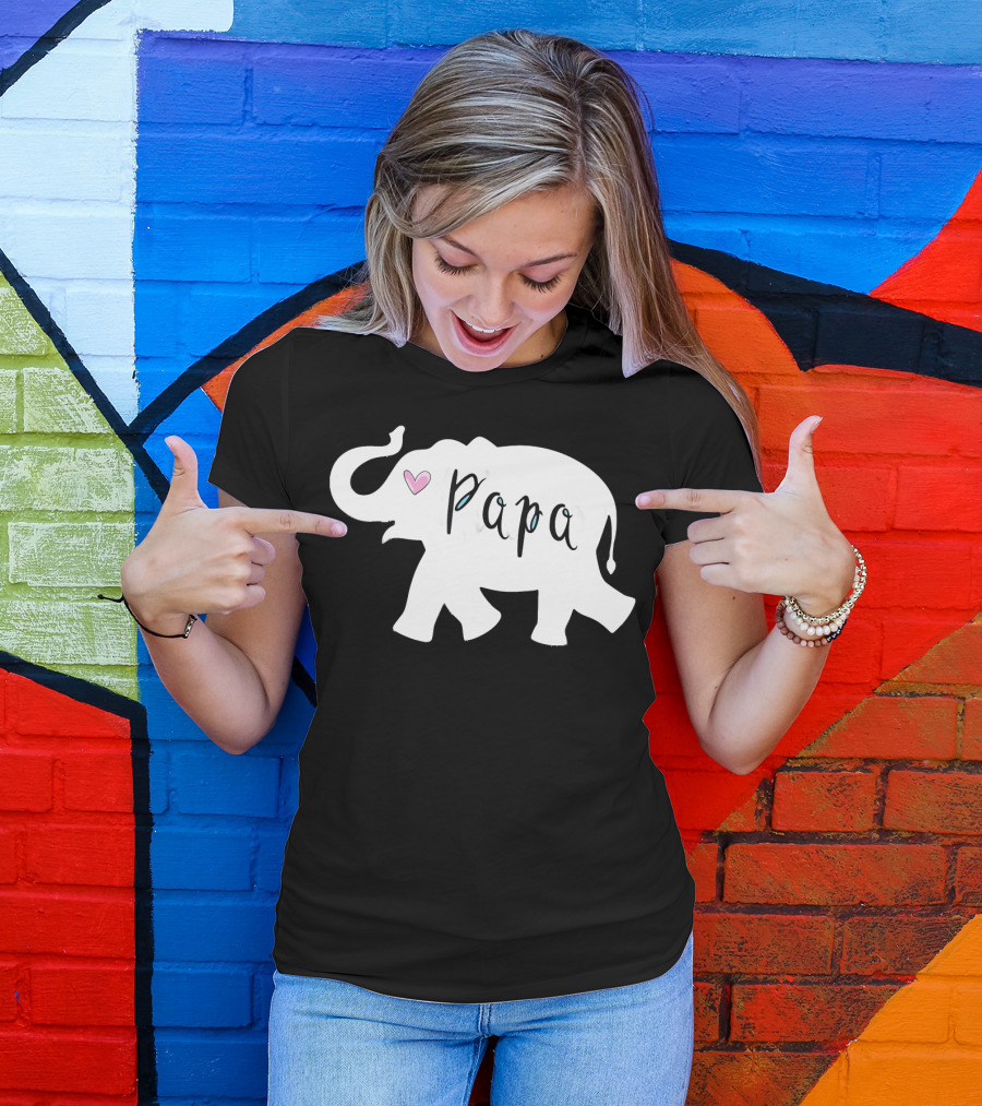 Papa Africa Elephant Father Men's T-Shirt