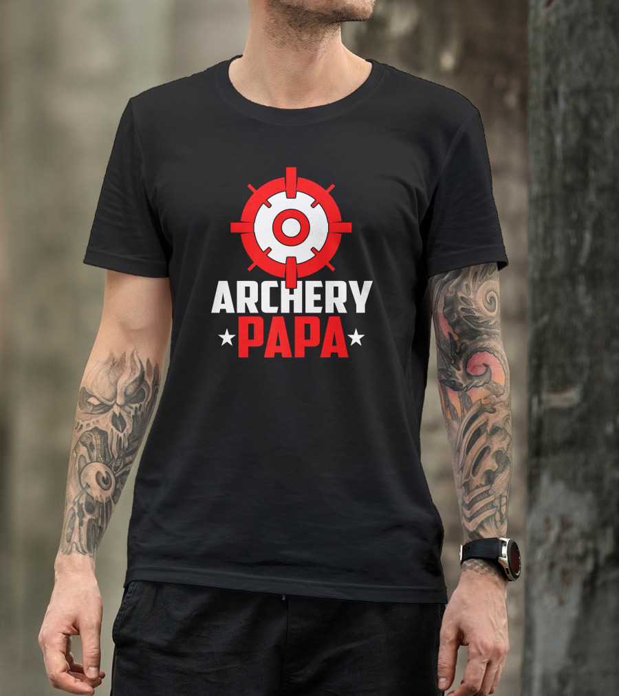 Archery PAPA Target Design Archery Enthusiast T-Shirt