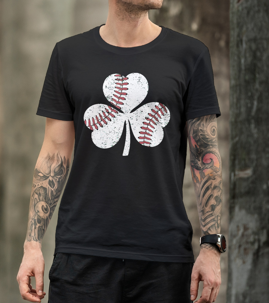 Baseball Shamrock St Patrick's Day Boy T-Shirt