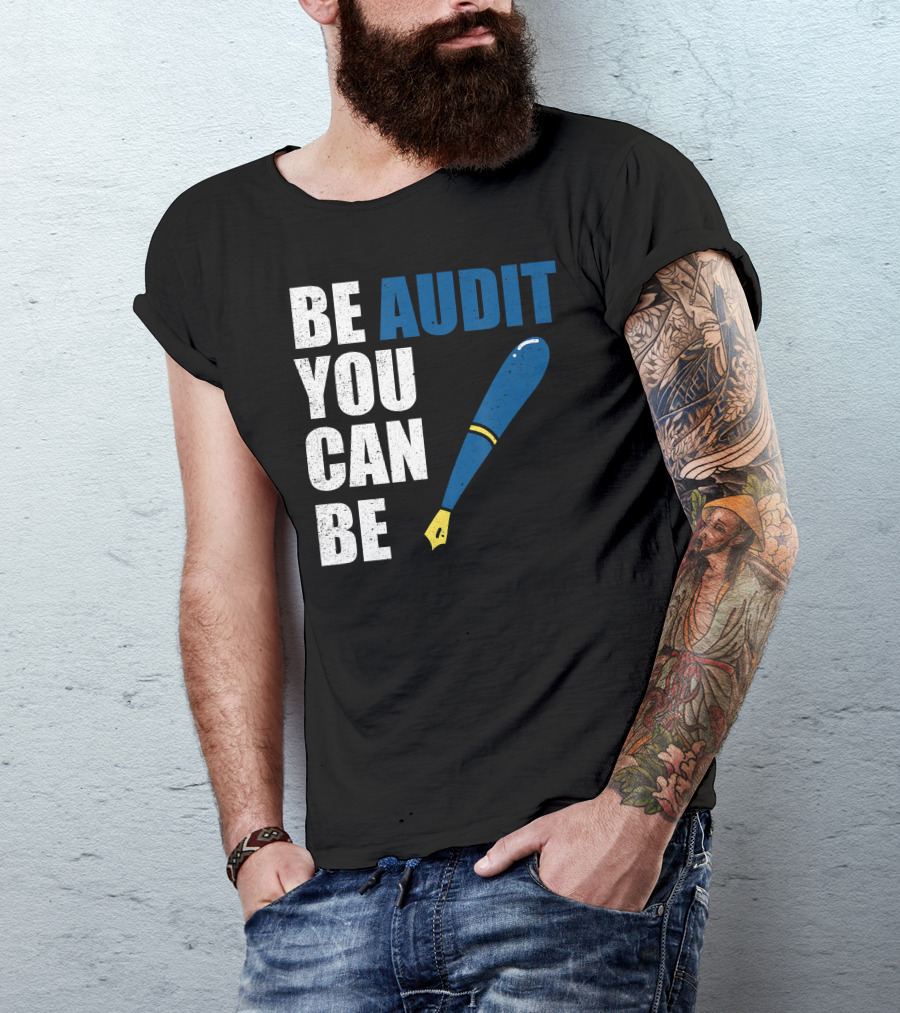 Be Audit You Can Be Funny Accountant Humor Baseball Bat T-Shirt