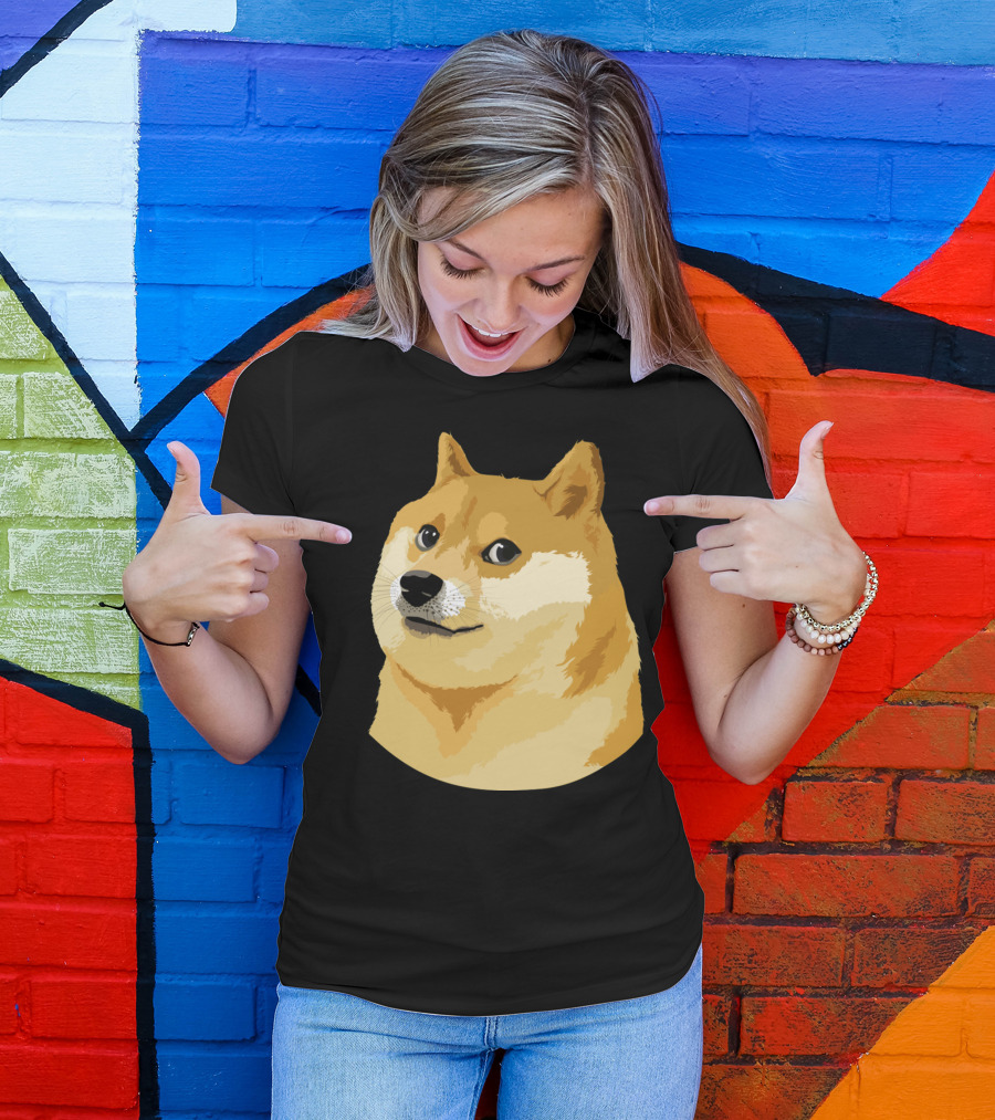 Doge Meme Shiba Inu Funny Looking Dog T-Shirt