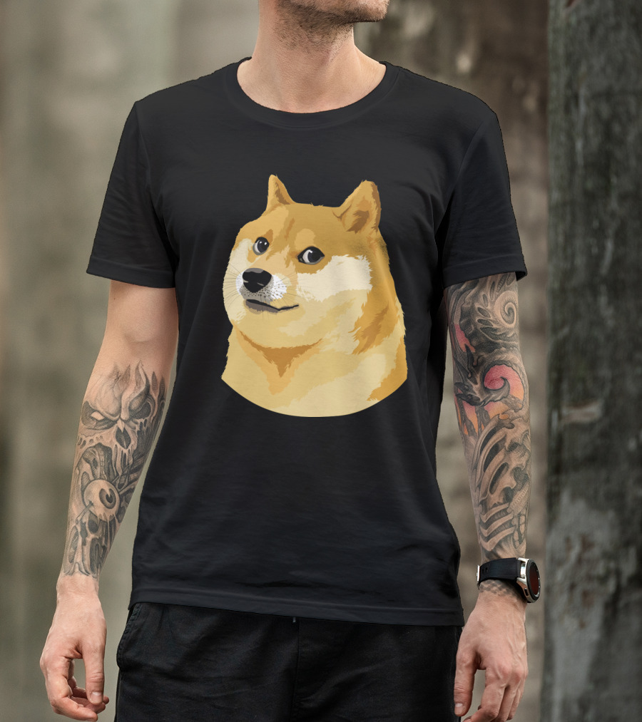 Doge Meme Shiba Inu Funny Looking Dog T-Shirt