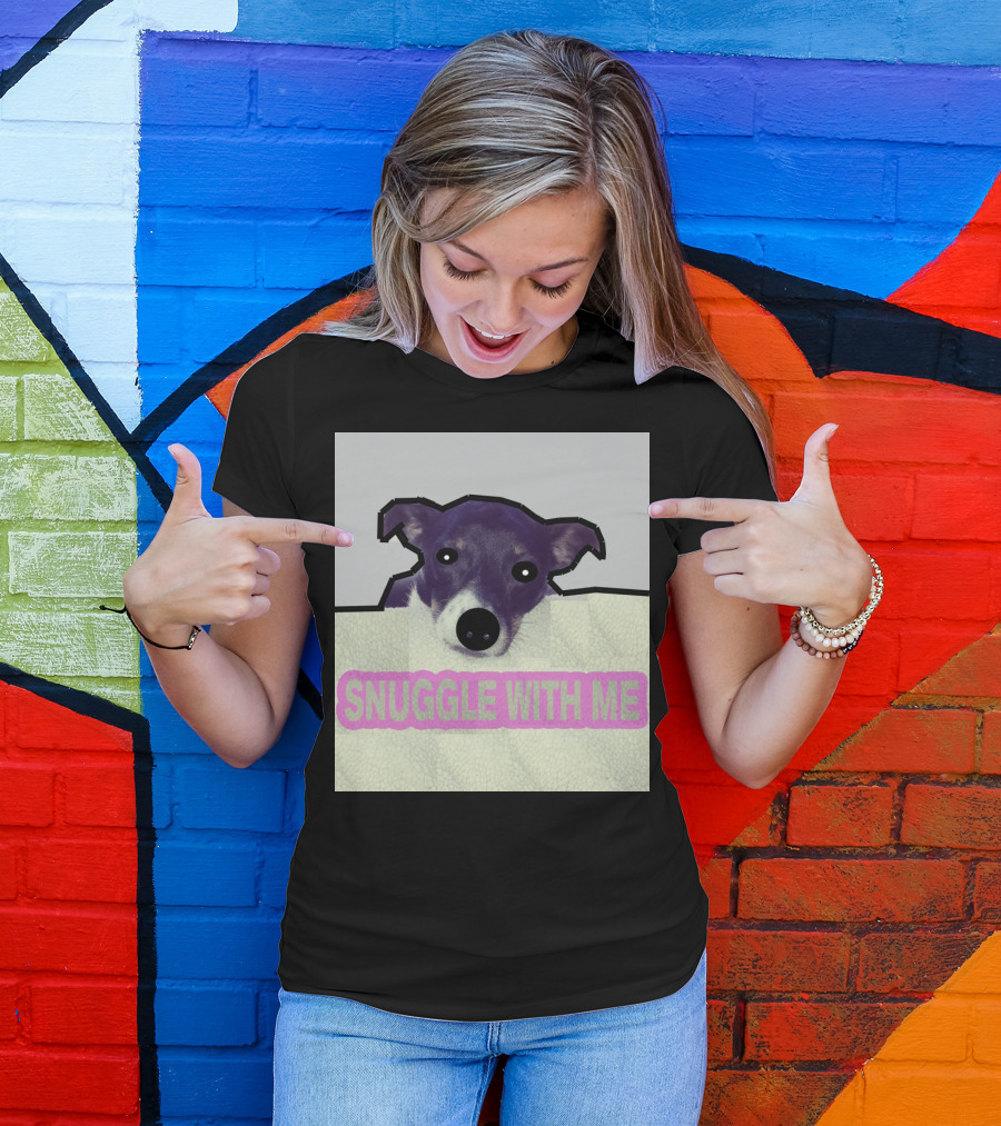 Charlie Snuggle With Me Dog Image T-Shirt