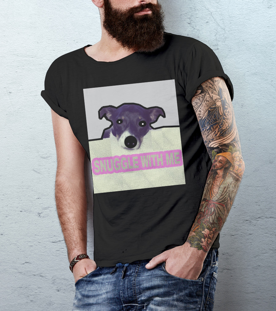 Charlie Snuggle With Me Dog Image T-Shirt