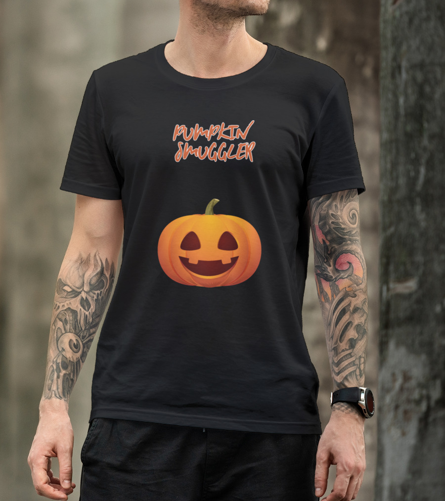 Pumpkin Smuggler Pregnancy Announcement T-Shirt