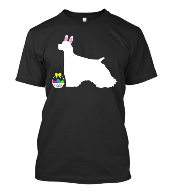 Cocker Spaniel Easter Bunny Dog Basket Eggs T-Shirt