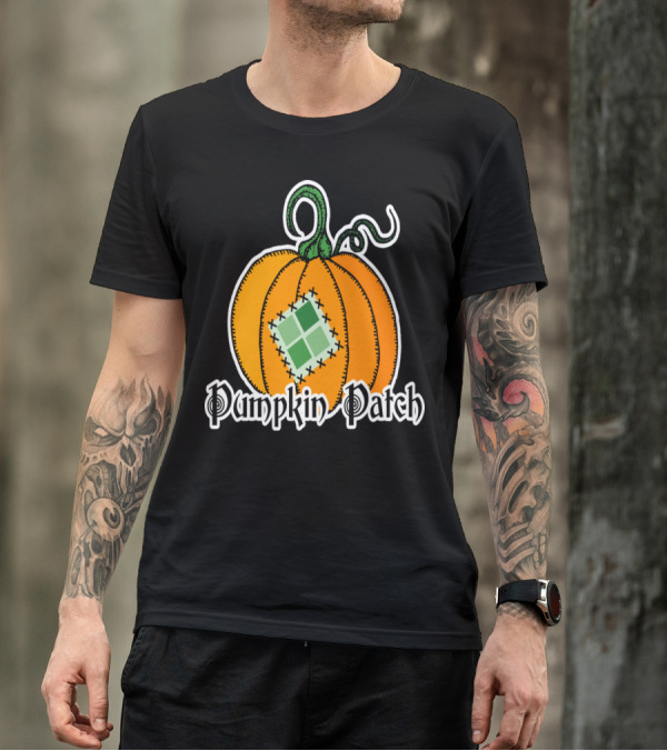 Pumpkin Patch Halloween Quilted Humor T-Shirt