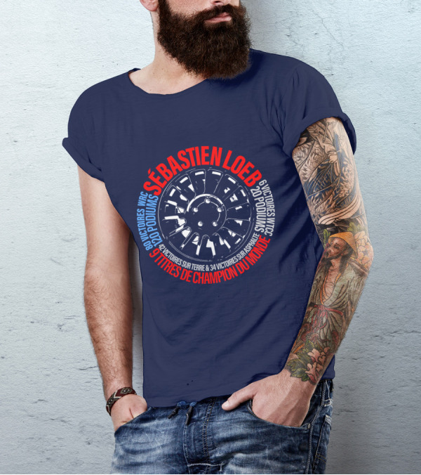 Sébatien Loeb 9 Titres De Champion Du Monde 80 Victoires WRC 20 Podiums 6 Victoires WTCC 24 Victoires Sur Terre 34 Victoires Sur Asphalte T-Shirt