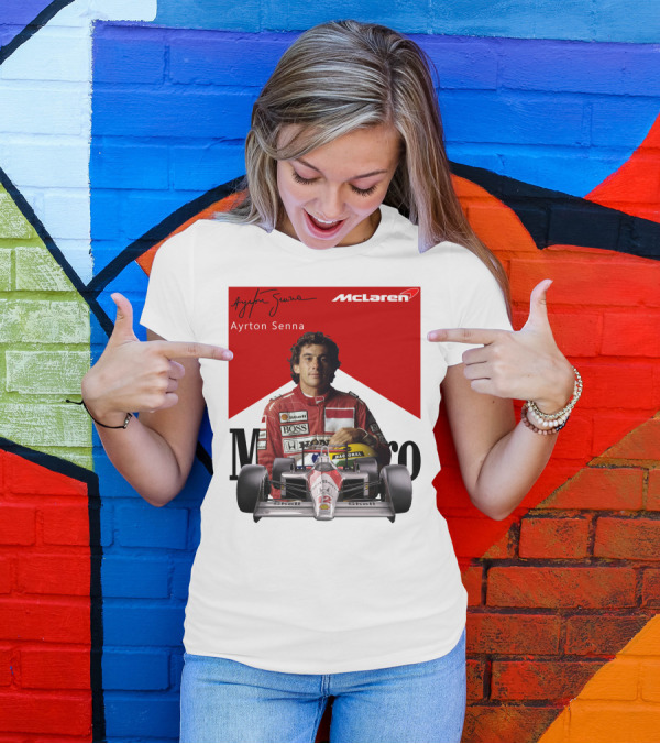 Ayrton Senna McLaren Racing Legend T-Shirt