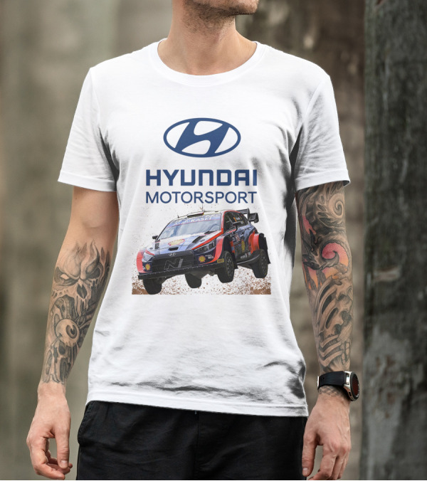 Hyundai Motorsport Neuville Rally Car Team T-Shirt