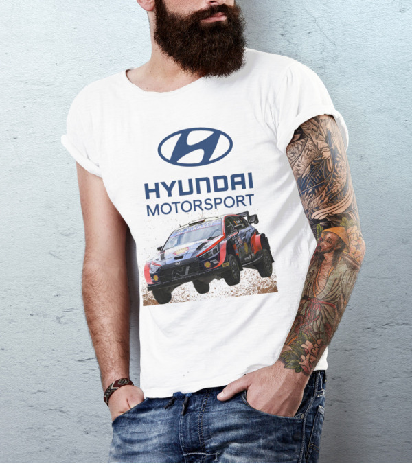 Hyundai Motorsport Neuville Rally Car Team T-Shirt