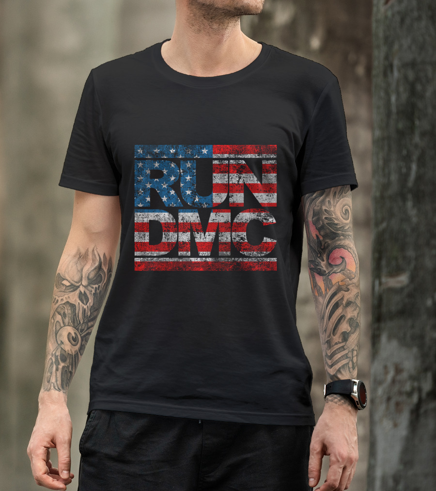 RUN DMC American Flag Style 63 T-Shirt