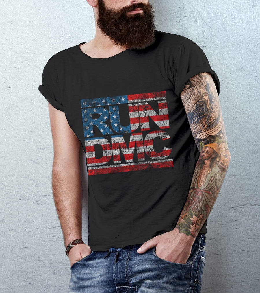 RUN DMC American Flag Style 63 T-Shirt
