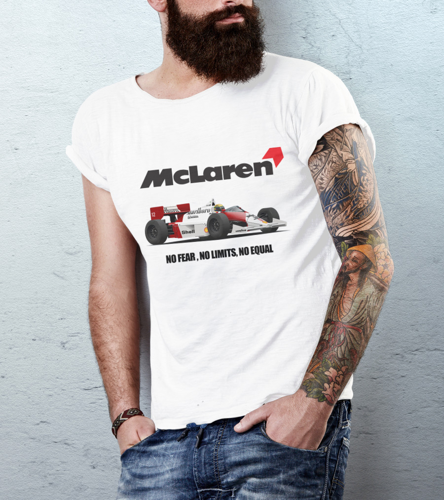 McLaren MP4 No Fear No Limits No Equal Racing Car T-Shirt