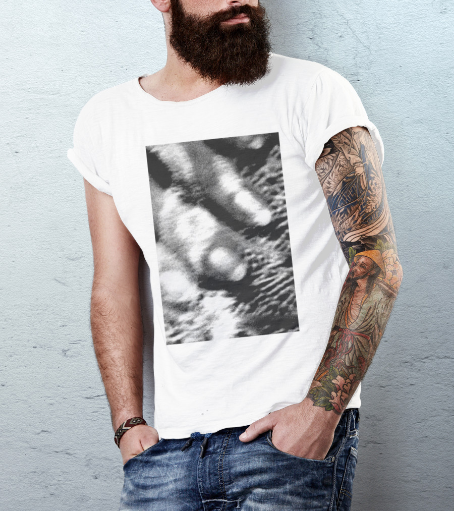 Cocteau Twins 18 Monochrome Abstract Texture T-Shirt