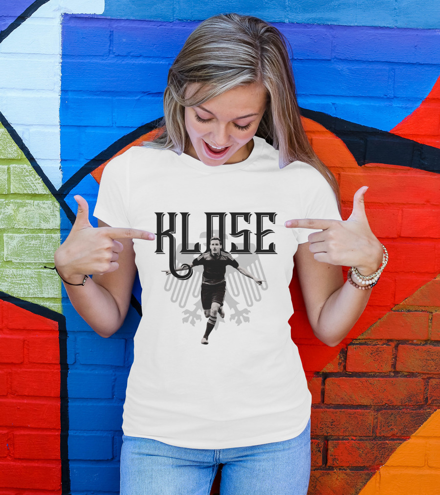 Klose Soccer Celebration Germany Eagle Emblem T-Shirt