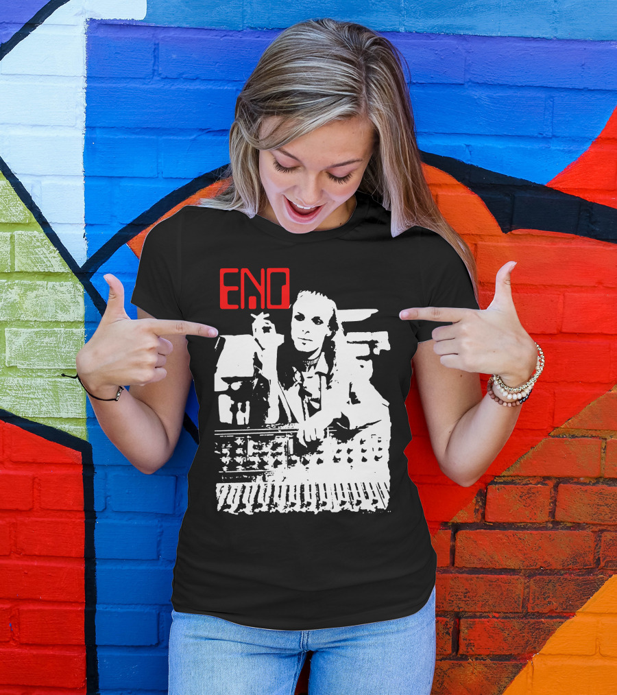 ENO Red Text Minimalist T-Shirt