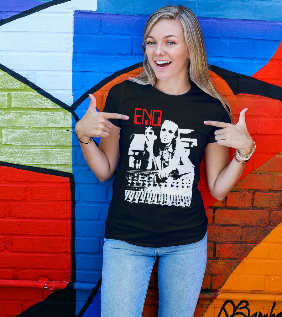 ENO Red Text Minimalist T-Shirt