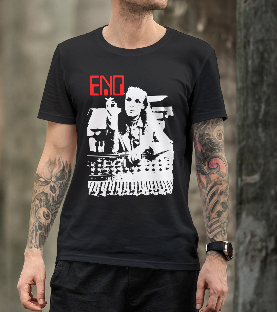 ENO Red Text Minimalist T-Shirt