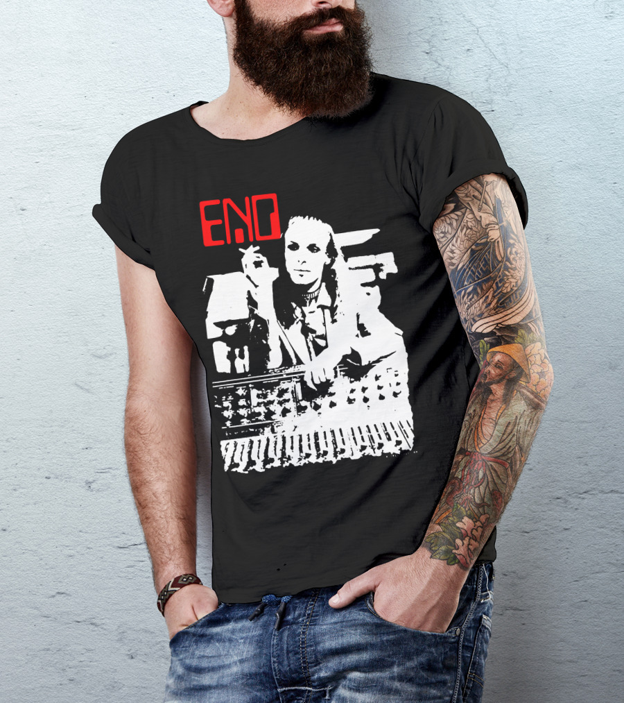 ENO Red Text Minimalist T-Shirt