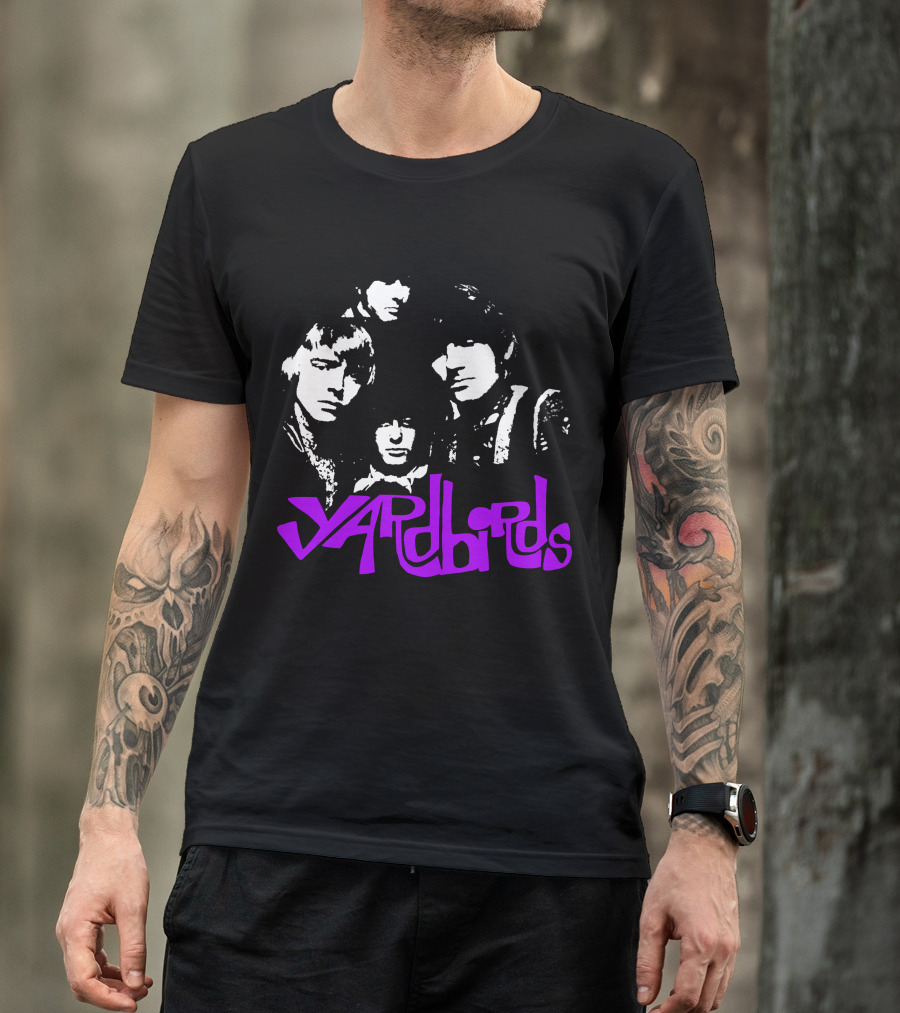 Yardbirds Psychedelic Text T-Shirt