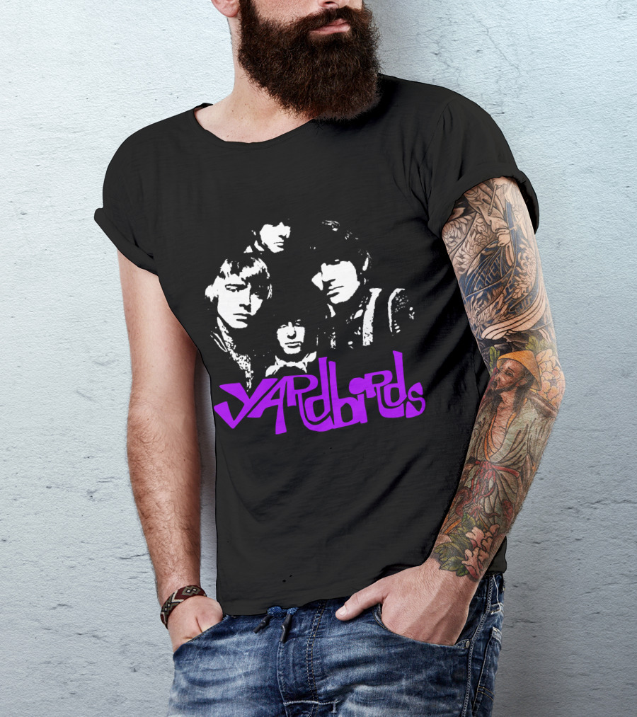 Yardbirds Psychedelic Text T-Shirt
