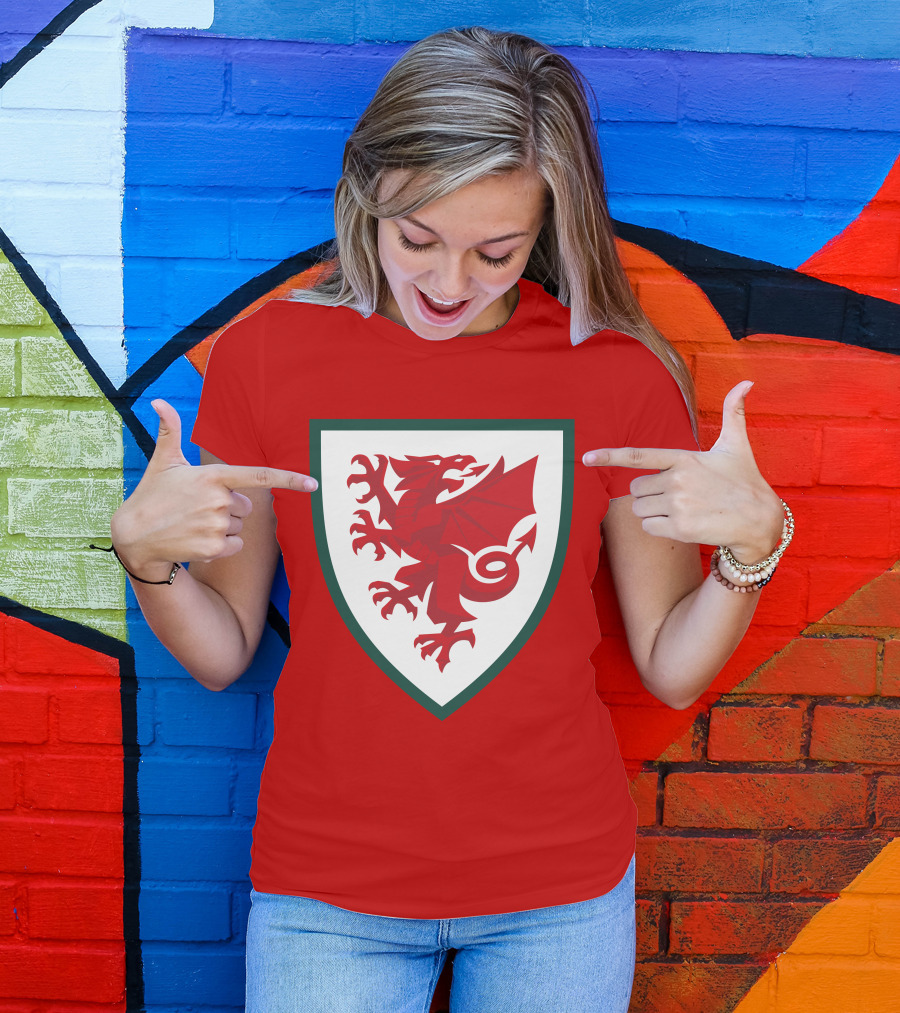 Gareth Bale Welsh Red Dragon Emblem T-Shirt