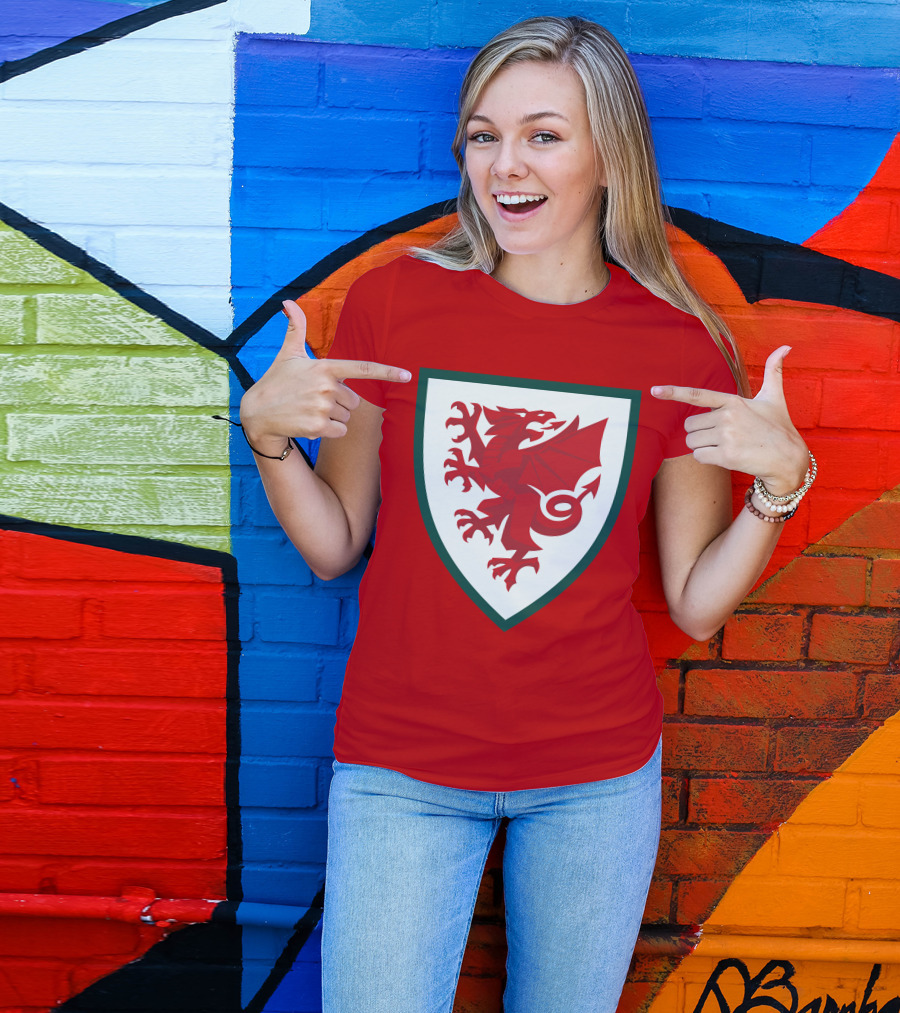 Gareth Bale Welsh Red Dragon Emblem T-Shirt