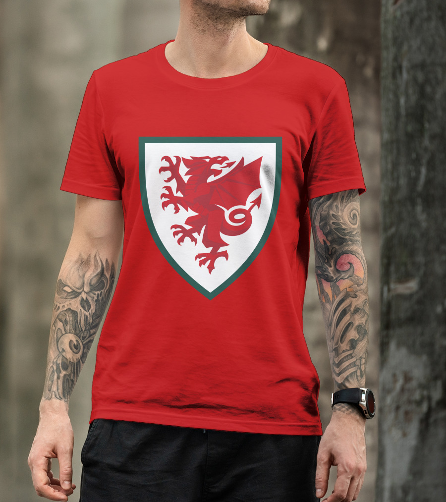 Gareth Bale Welsh Red Dragon Emblem T-Shirt
