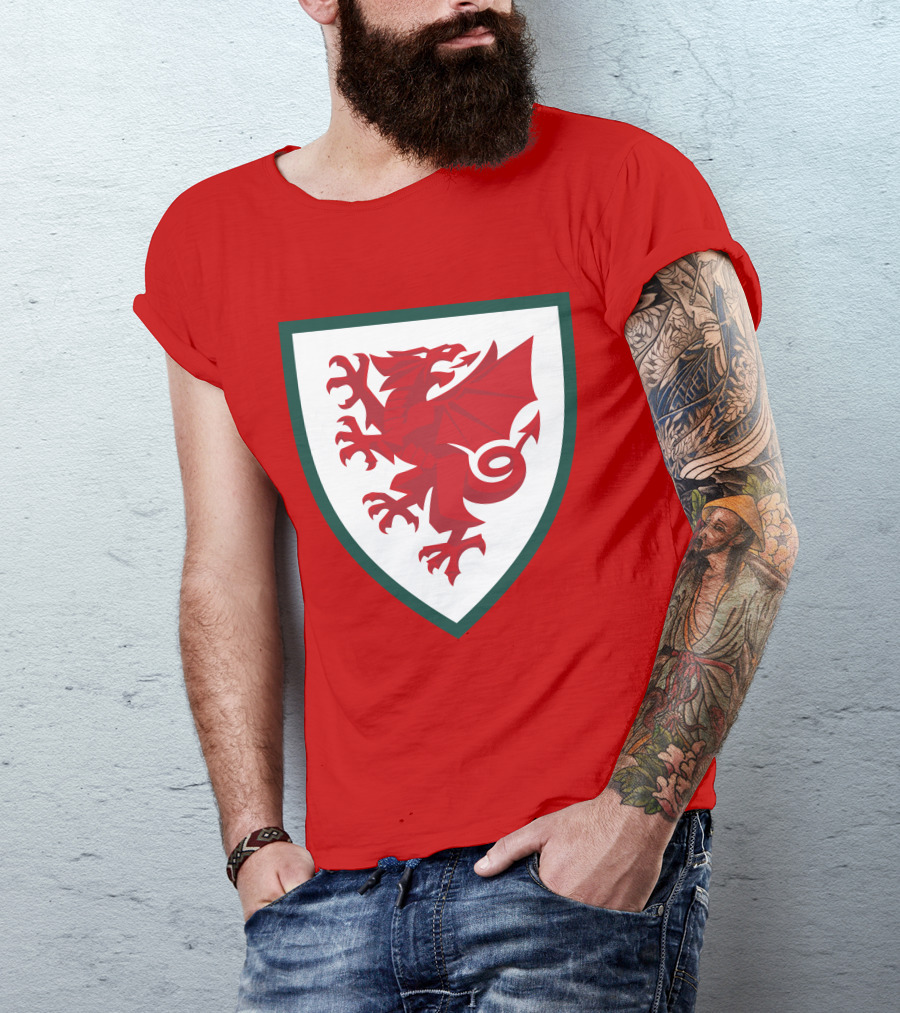 Gareth Bale Welsh Red Dragon Emblem T-Shirt