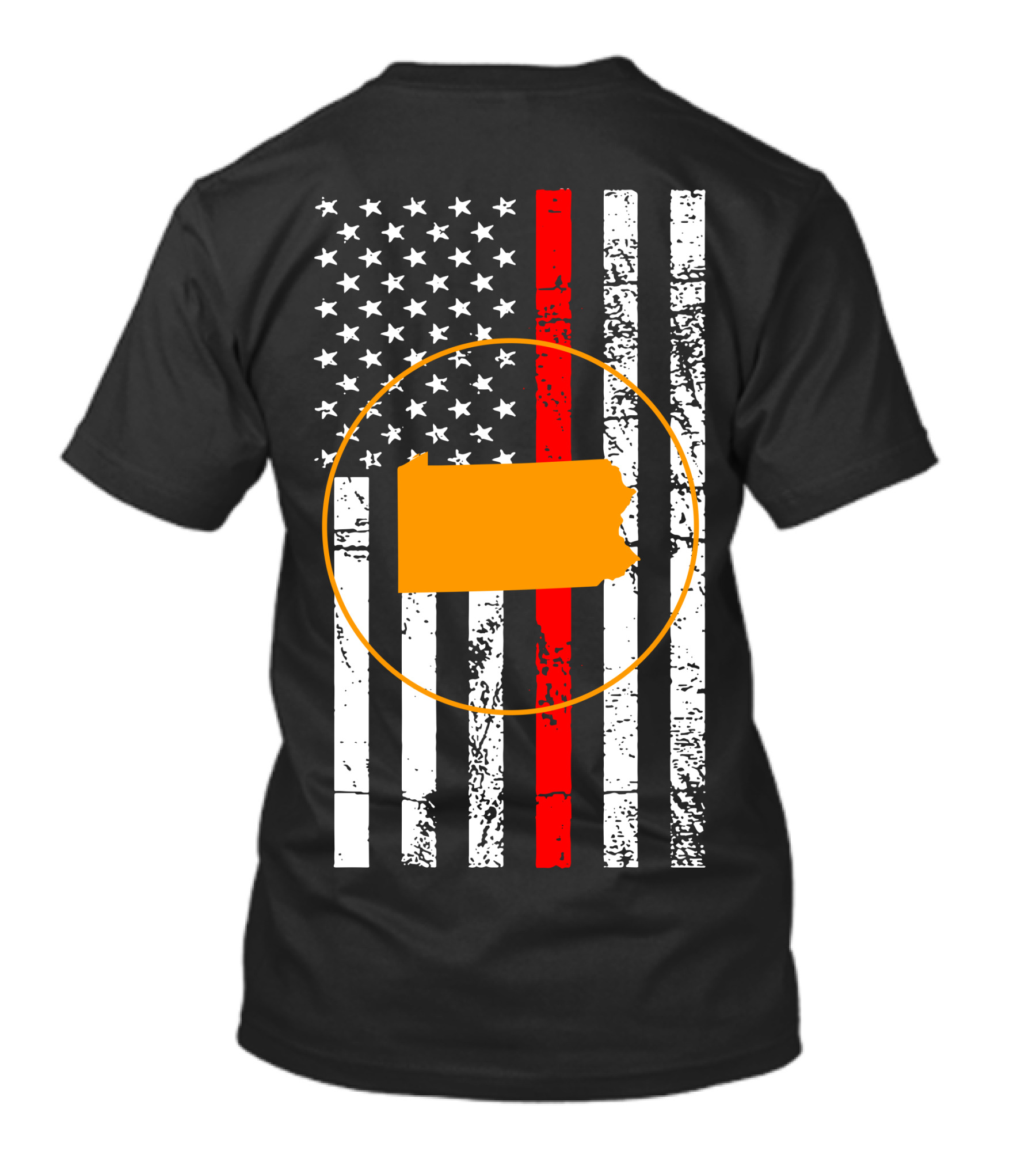 PENNSYLVANIA FIREFIGHTER FIRE DEPT Maltese Cross Emblem T-Shirt