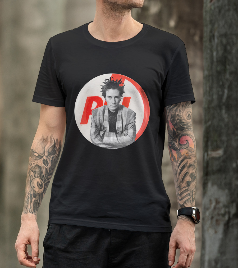 Public Image Ltd PiL John Lydon Button Style Plaid Jacket T-Shirt