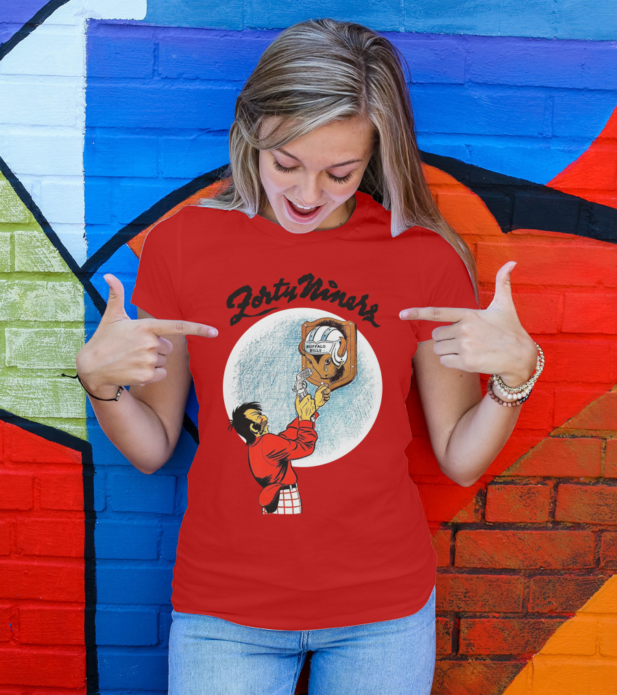 Forty Niner Buffalo Bills Helmet Quirky T-Shirt