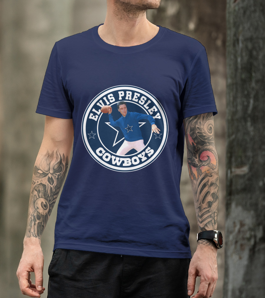 Elvis Presley Cowboys Football Star T-Shirt