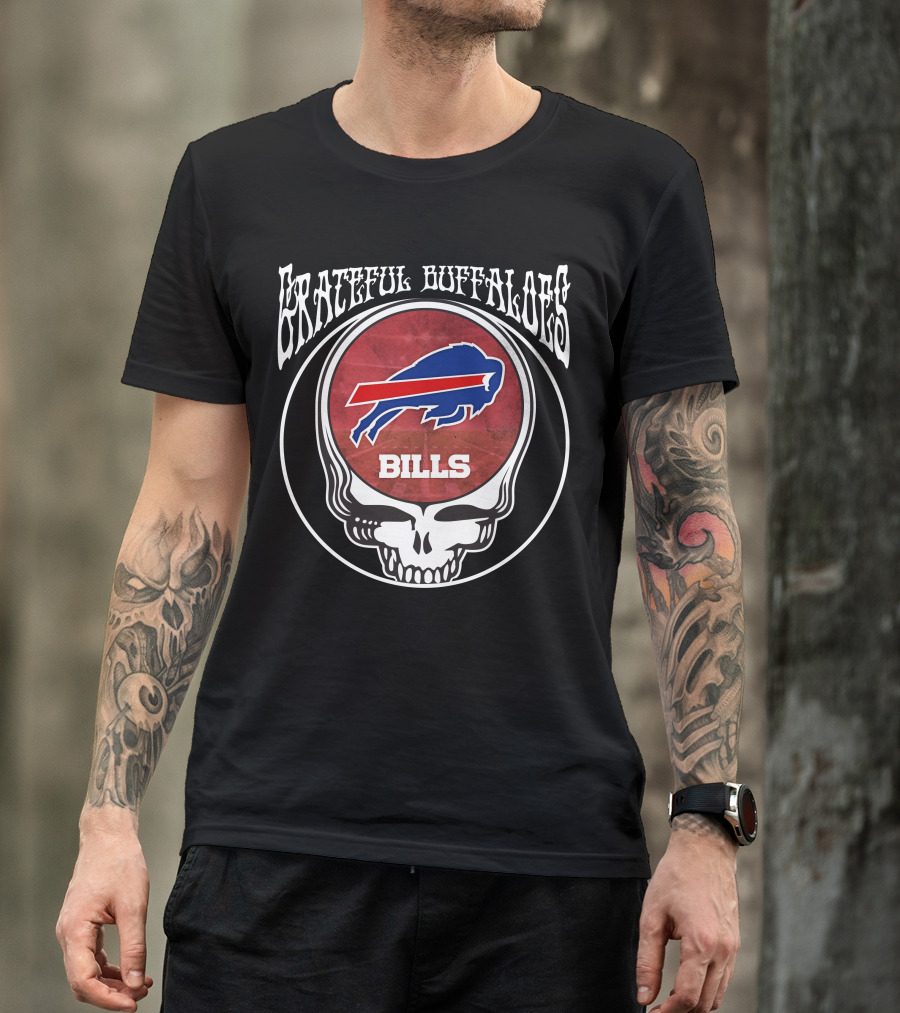 Grateful Buffaloes Bills Skull T-Shirt