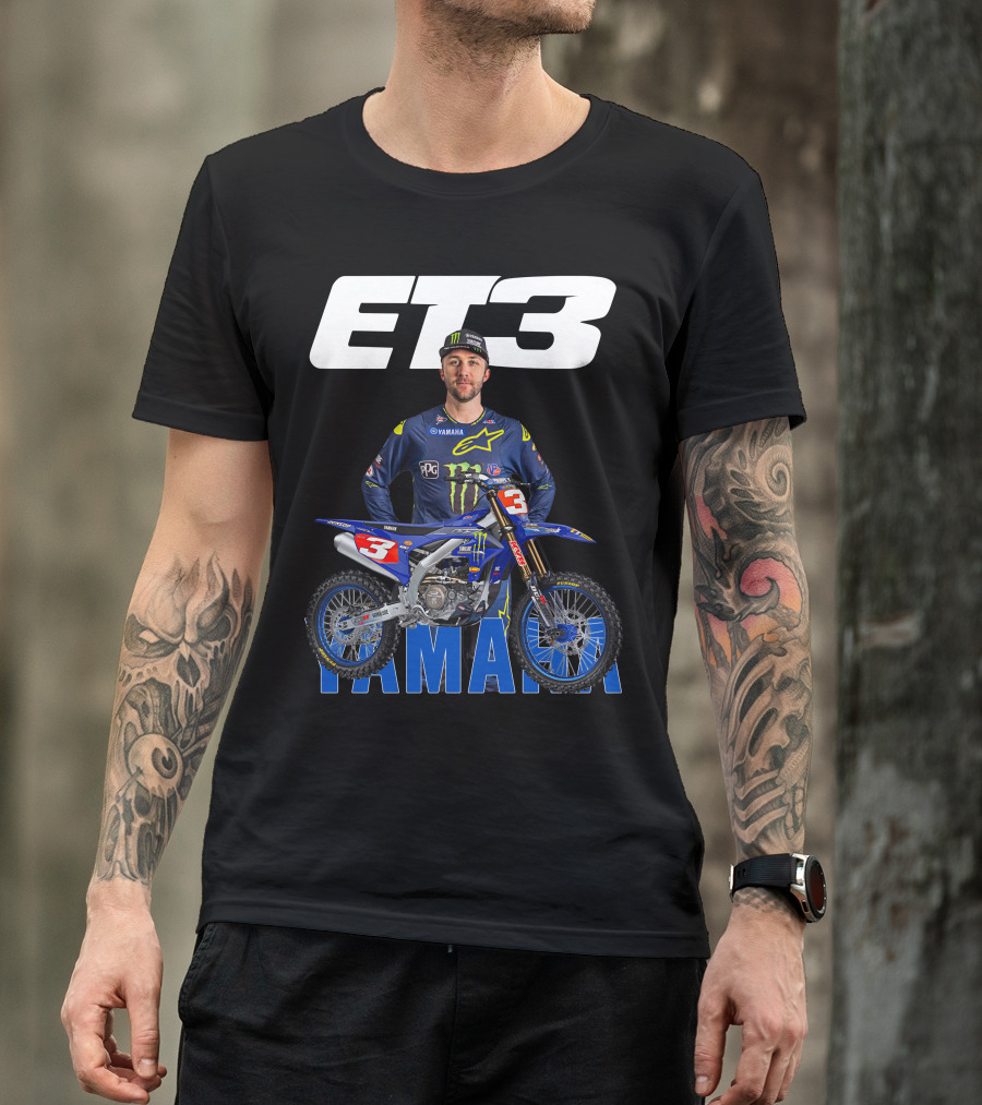 Eli Tomac 3 Yamaha Monster Energy Racing Motocross T-Shirt