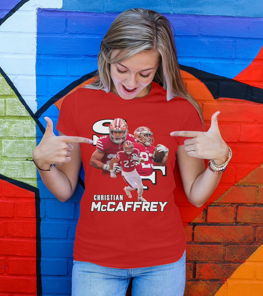 Christian McCaffrey 49ers Football Number 23 T-Shirt