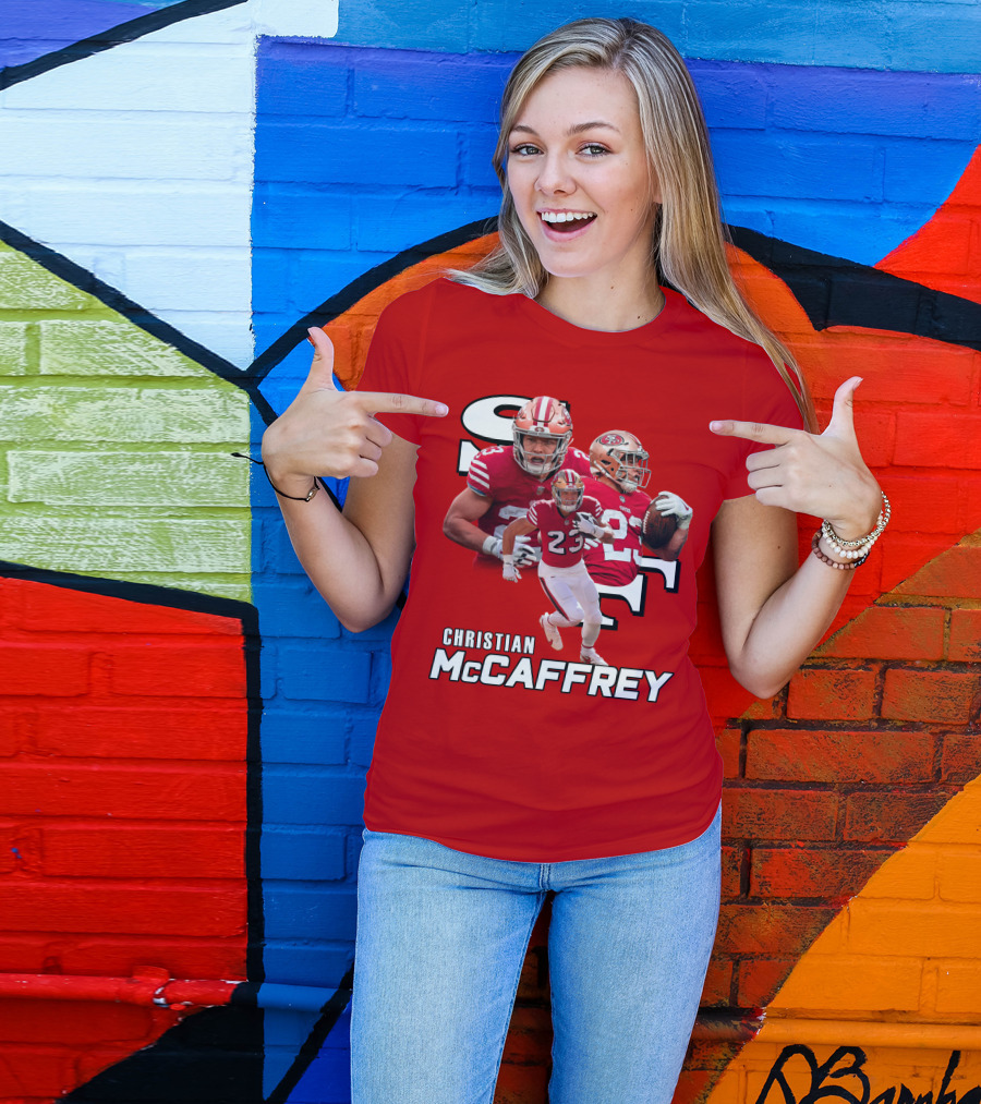 Christian McCaffrey 49ers Football Number 23 T-Shirt