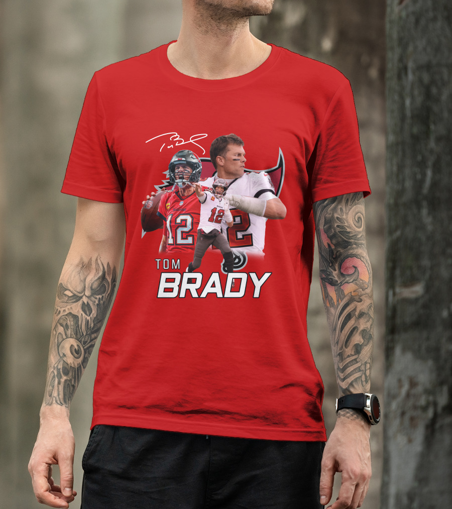 Tom Brady 12 Buccaneers Quarterback T-Shirt