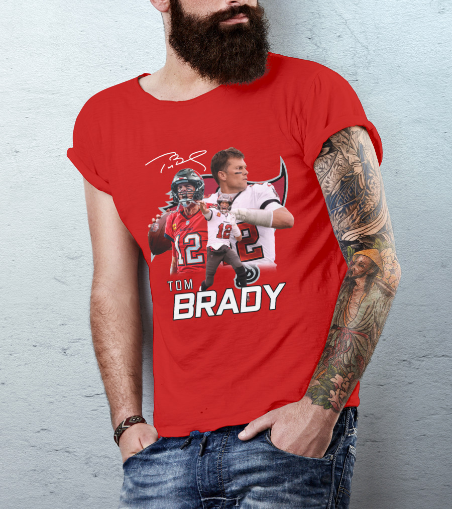 Tom Brady 12 Buccaneers Quarterback T-Shirt