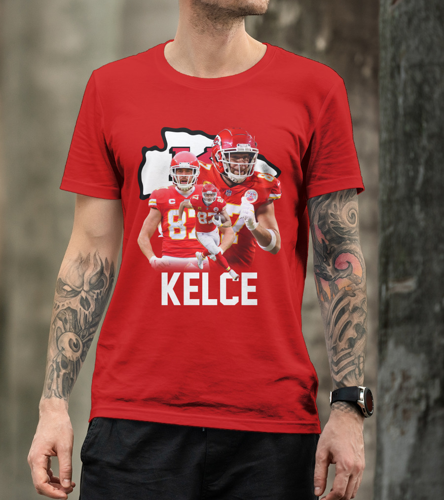 Kansas City Chiefs 87 Football Player NFL Athlete T-Shirt