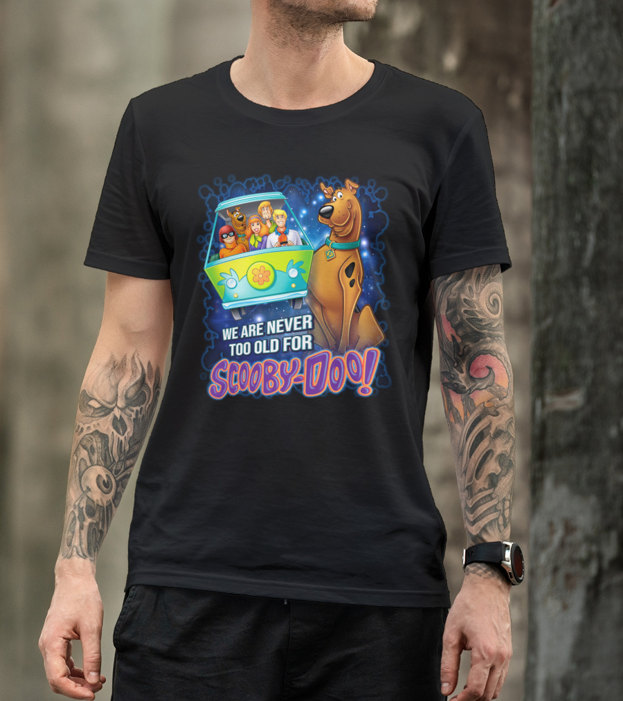 Scooby-Doo Mystery Machine We Are Never Too Old For Adventure T-Shirt