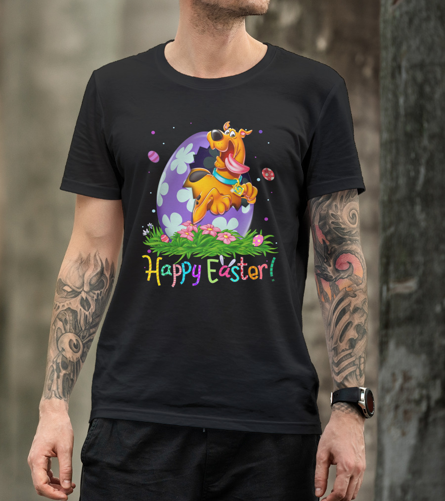 Scooby Doo Happy Easter Egg Flowers T-Shirt