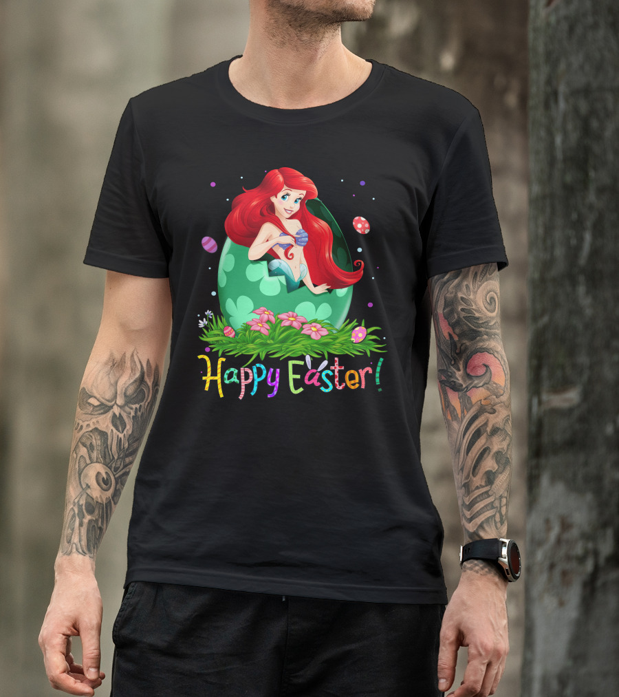 Happy Easter Mermaid Egg Ariel T-Shirt