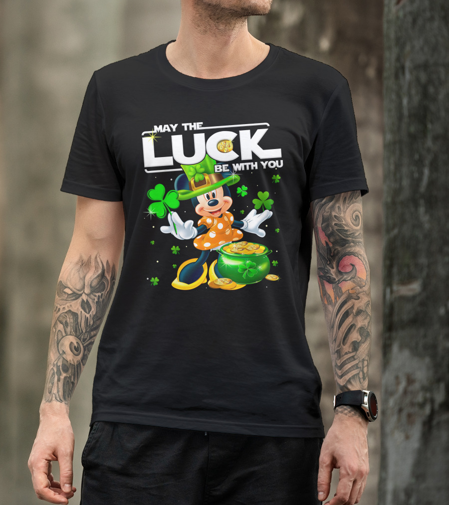 Minnie May The Luck Be With You Shamrock Hat And Pot Of Gold T-Shirt