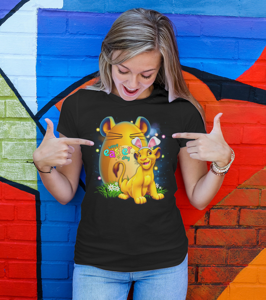 Simba Happy Easter Day Bunny Ears Egg T-Shirt