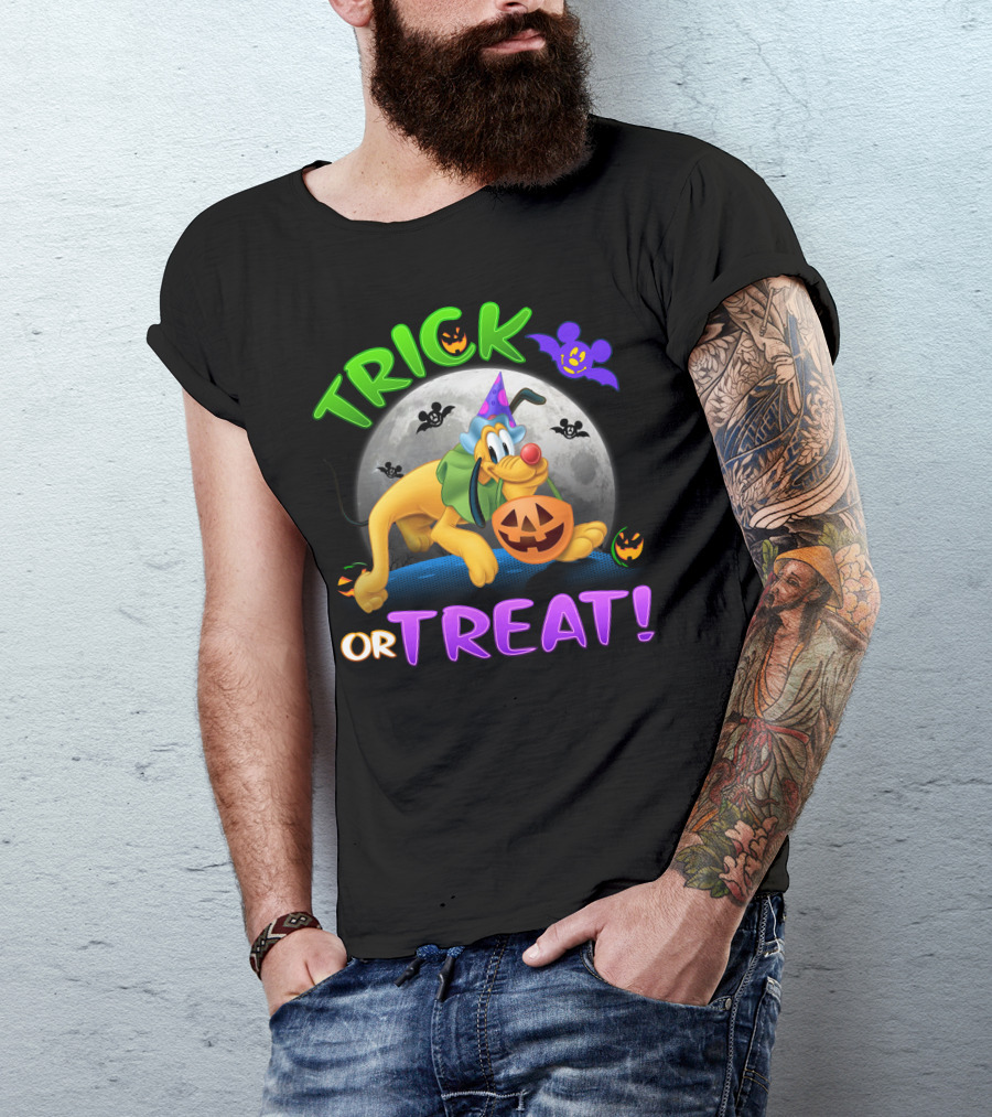 Trick Or Treat Pluto Halloween Disney T-Shirt