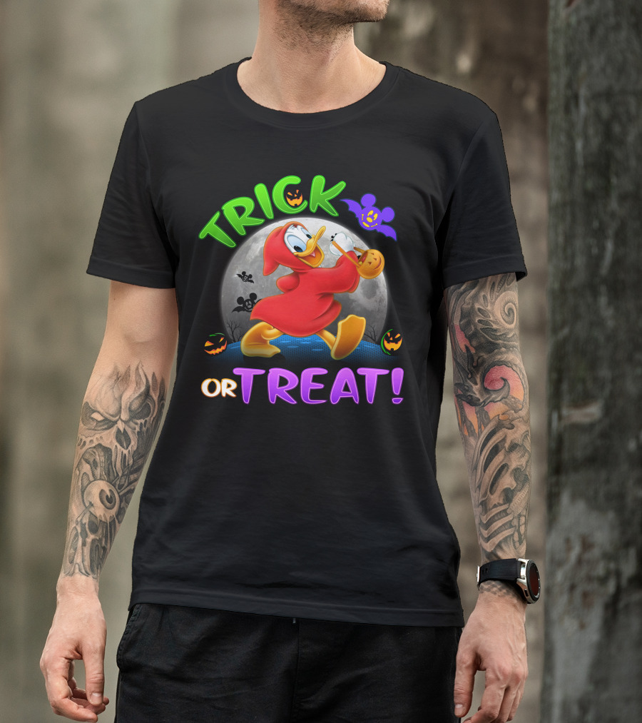 Trick Or Treat Donald Duck Halloween Disney T-Shirt