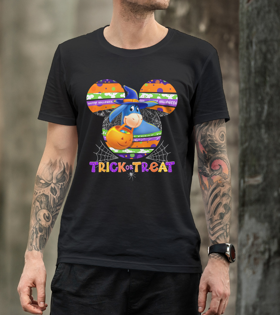 Eeyore Trick Or Treat Halloween Disney Mickey Ears T-Shirt