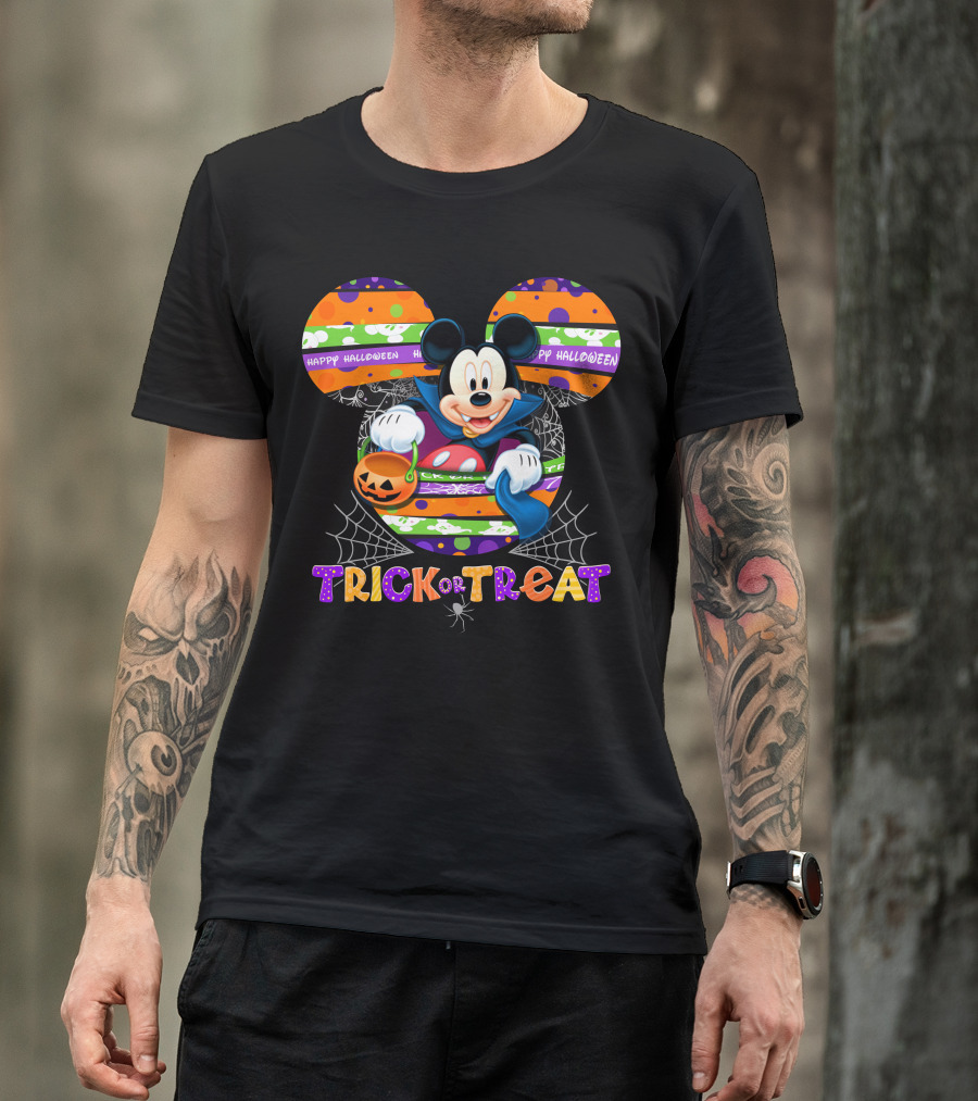 Mickey Trick Or Treat Happy Halloween T-Shirt